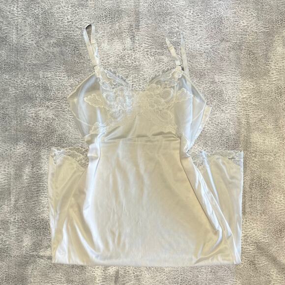 Vintage Beautiful Floral Mesh Slip Dress - Picture 1 of 6
